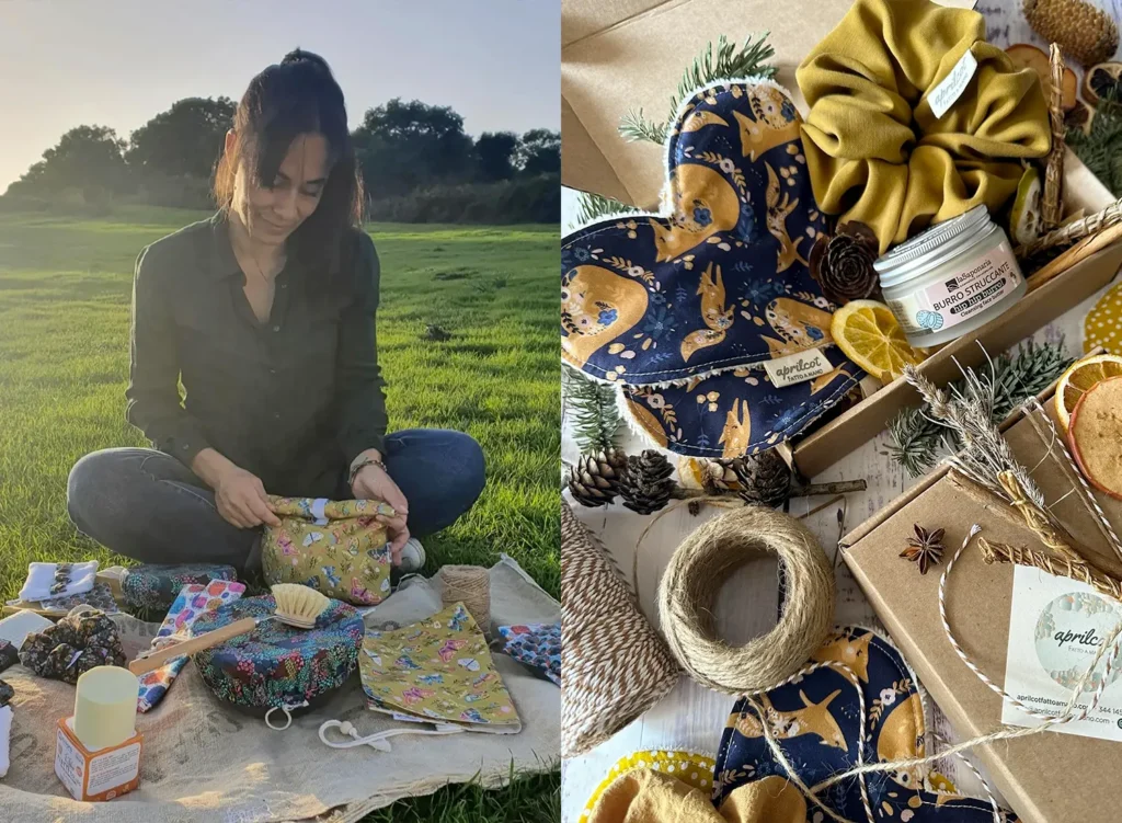 Aprilcot fatto a mano: prodotti artigianali sostenibili in kit regalo e all’aperto.