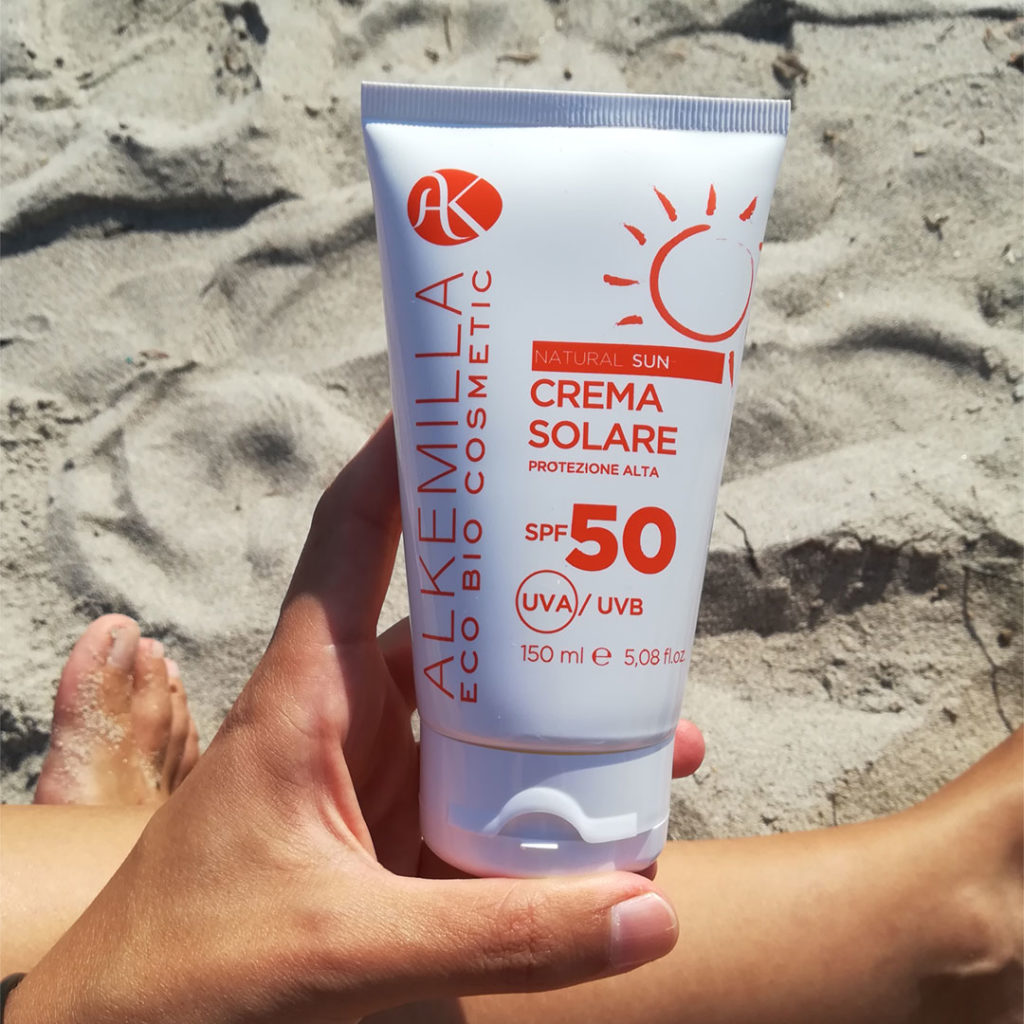 Solari vegani: Crema solare alta protezione SPF 50 Alkemilla