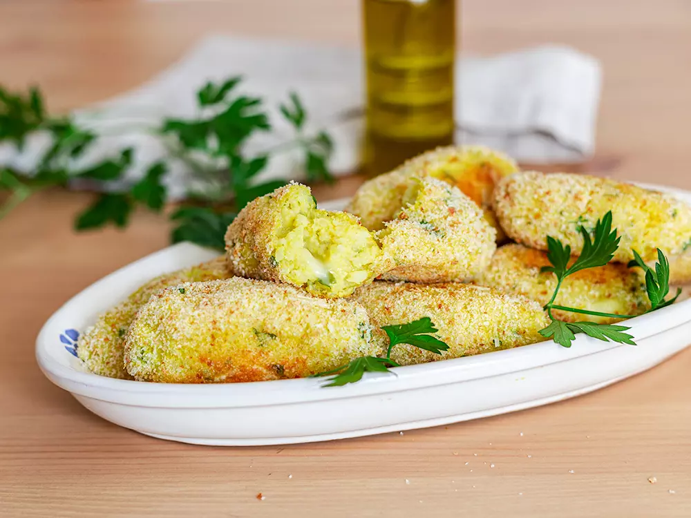 Crocchette di riso e patate vegane al forno