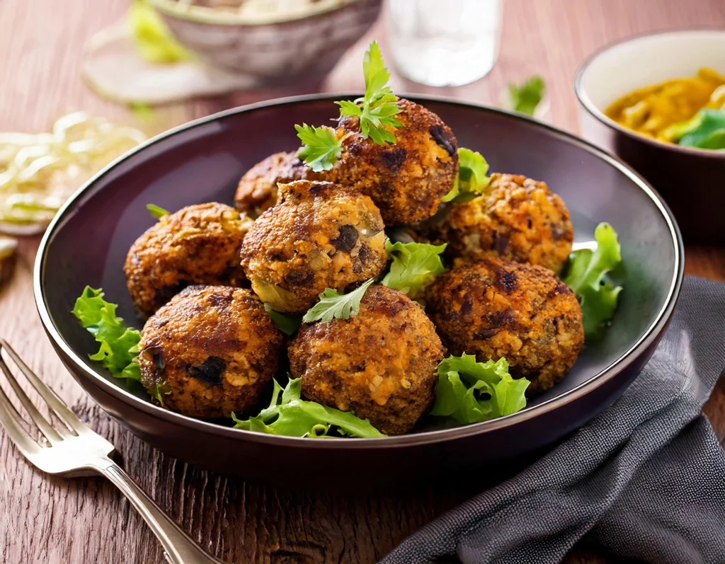 ricette vegane con le melanzane: Polpette di melanzane e lenticchie
