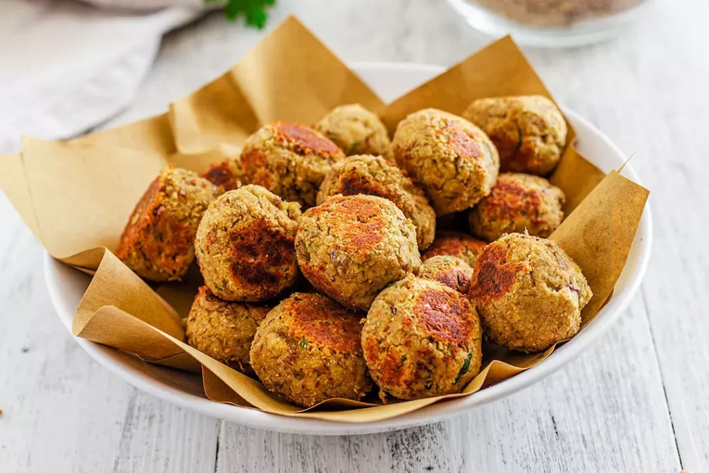 Polpette con okara di soia e lenticchie