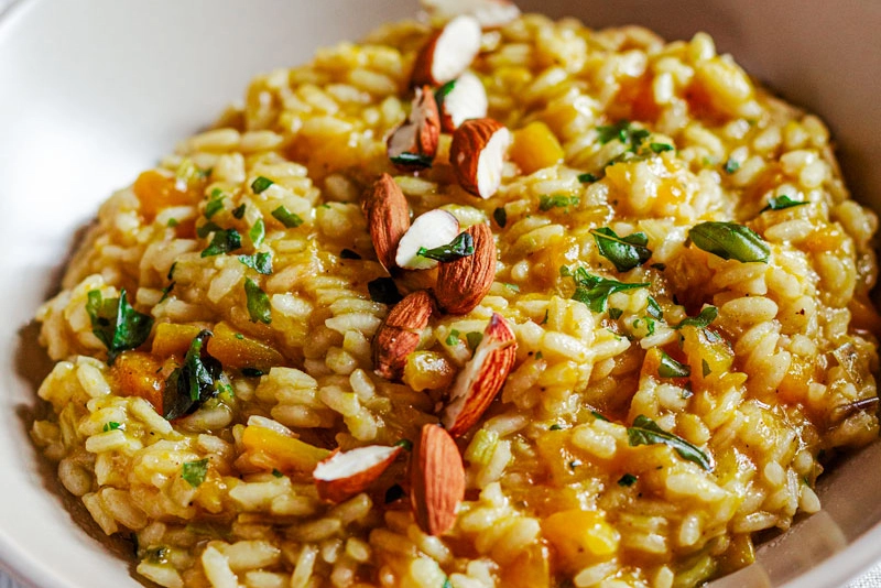 Risotto con la zucca vegan