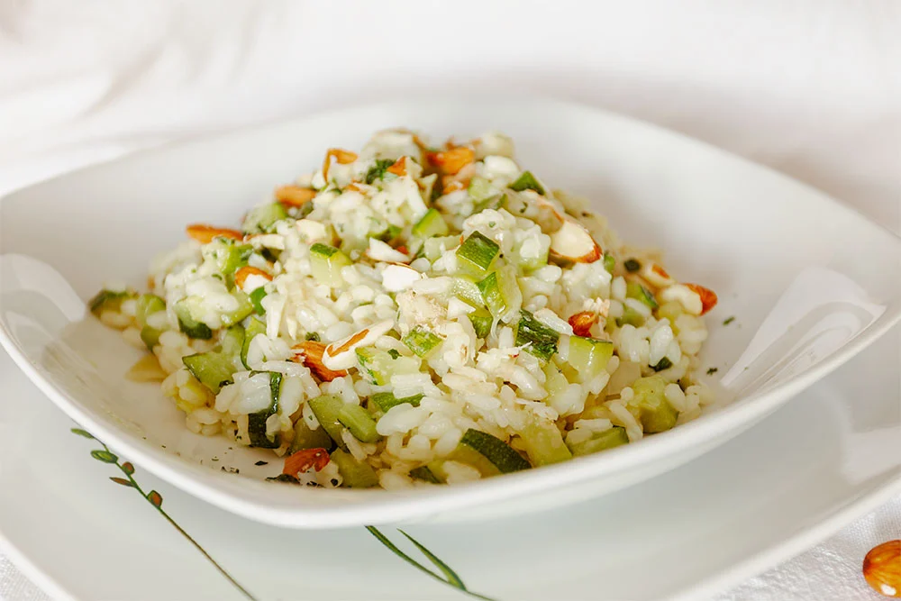 Risotto vegan alle zucchine