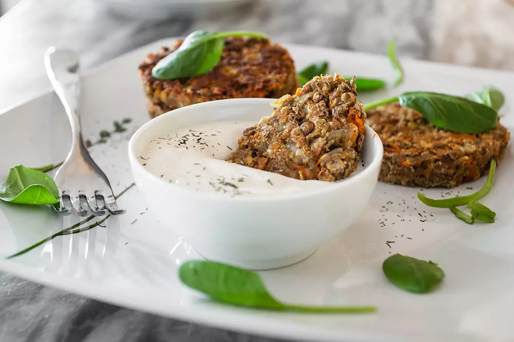 Frittelle di patate, lenticchie e carote senza uova