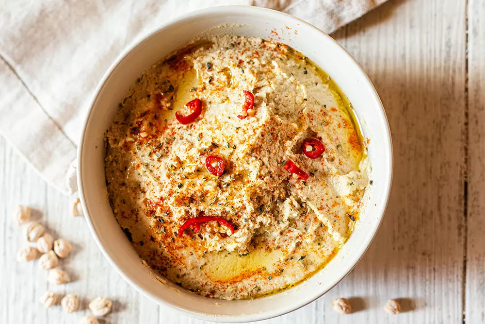 Hummus di ceci germogliati