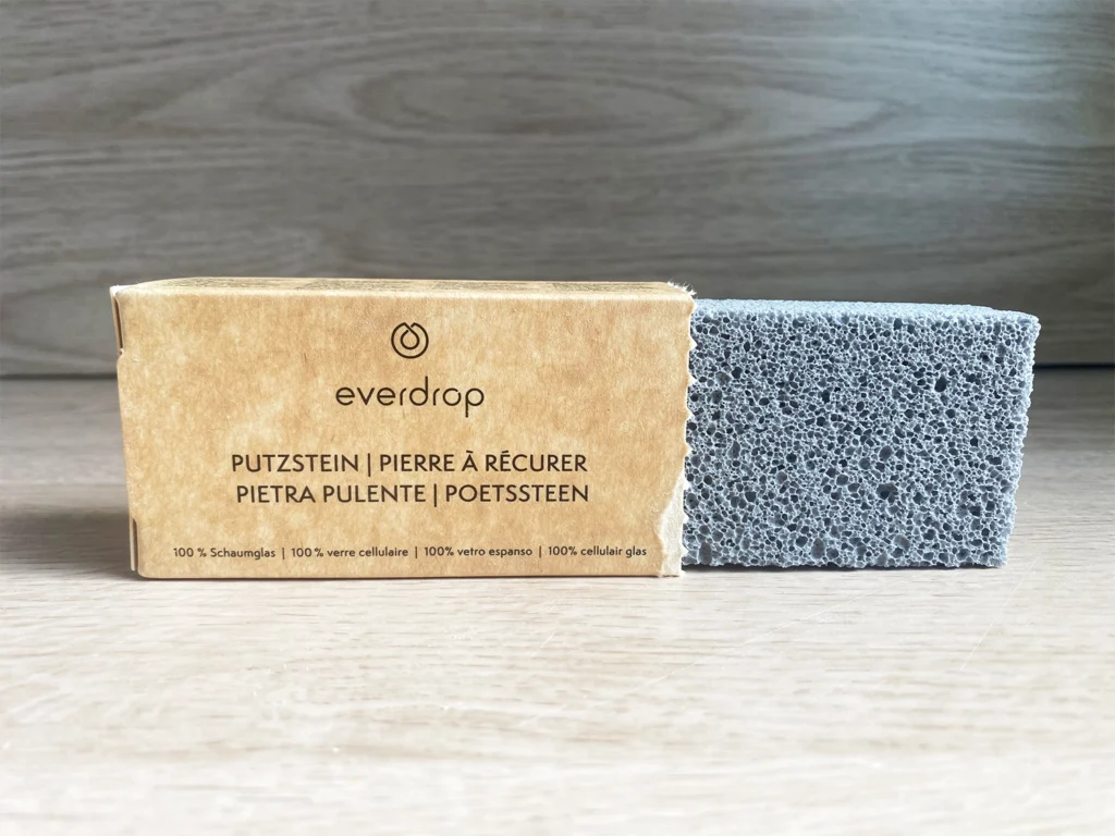 Pietra pulente Everdrop in vetro espanso per pulizie zero waste