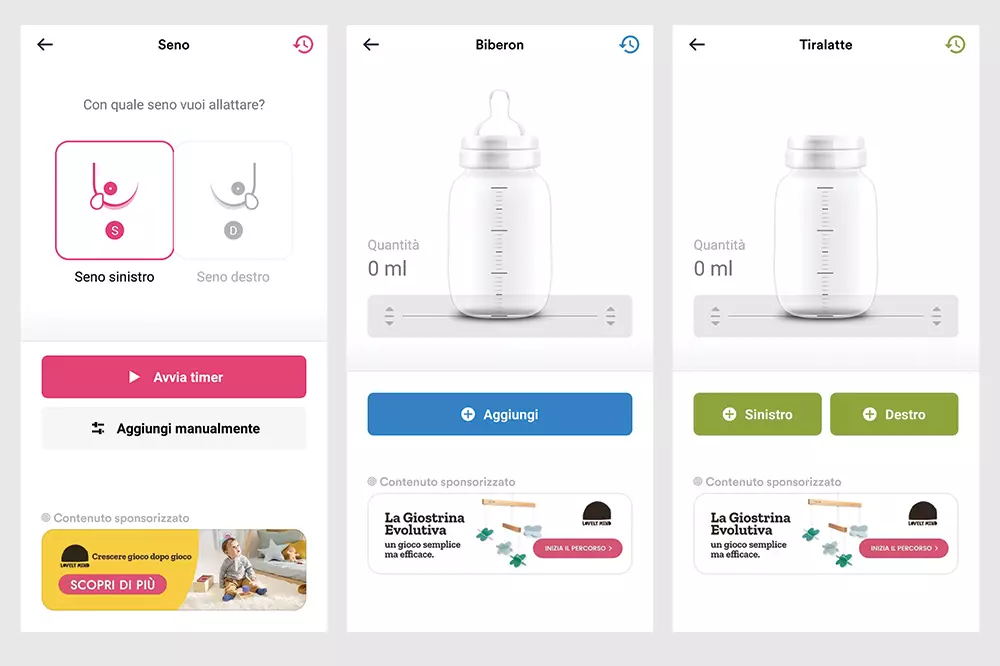 App sull'allattamento