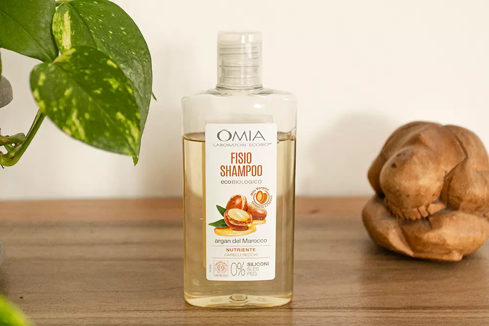 Shampoo vegan: Fisio shampoo argan del Marocco Omia