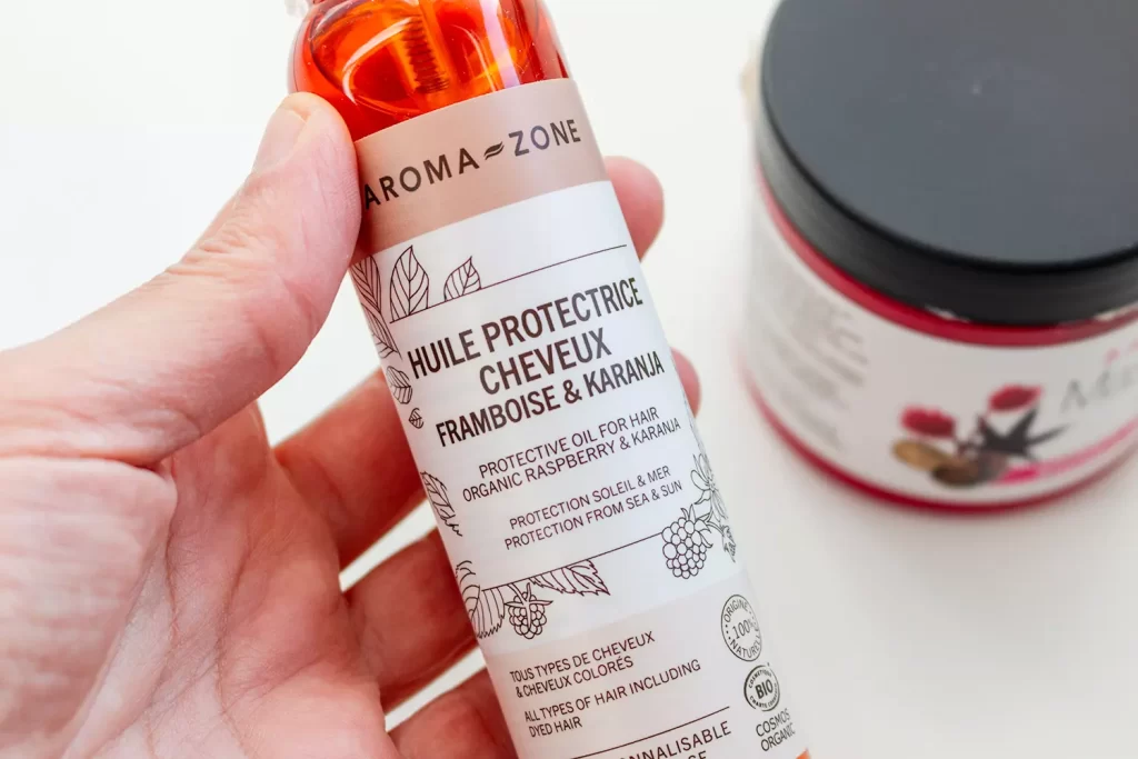 Il mio alleato per l'estate: olio protettivo per capelli di karanja e lampone BIO