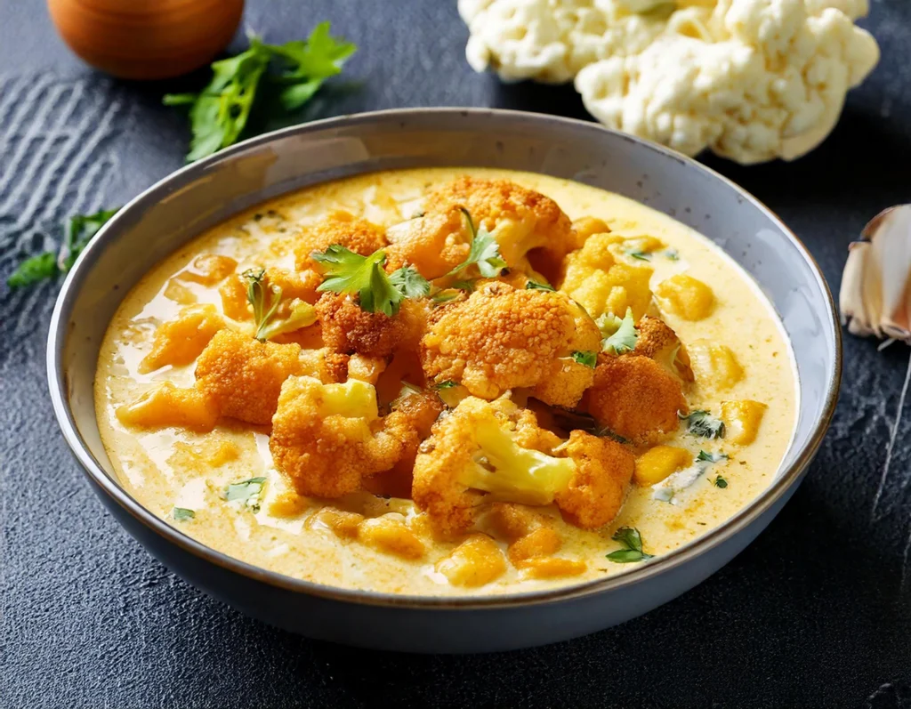 Ricette vegane con cavolfiore: Curry di cavolfiore con latte di cocco