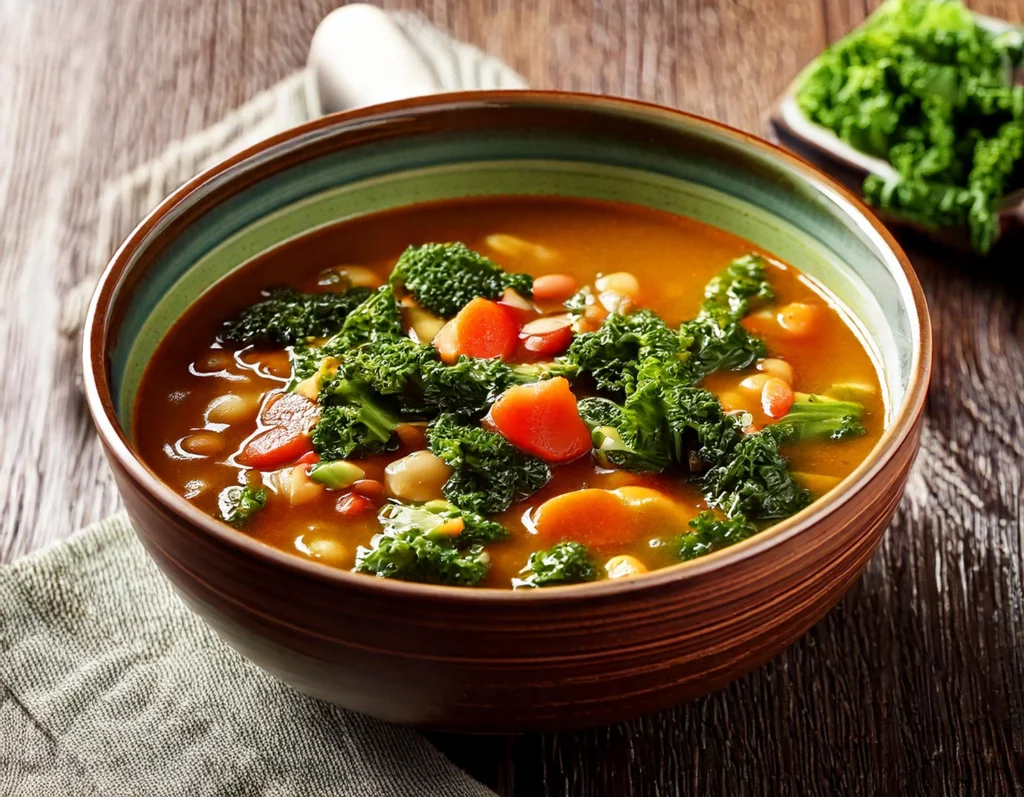 Ricette vegane con cavolo nero: zuppa di cavolo nero e fagioli