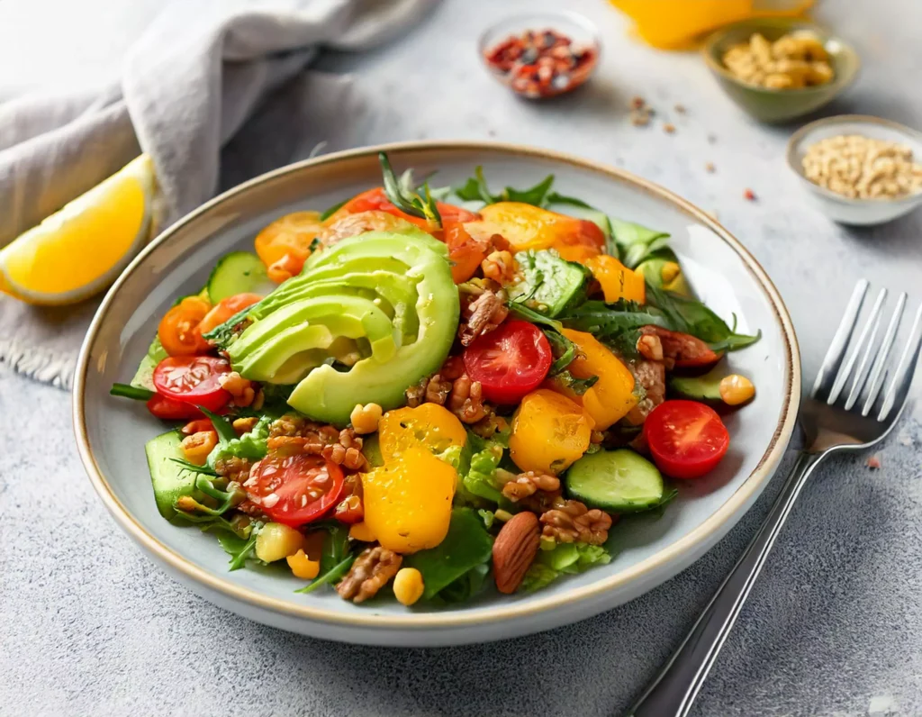 Dieta vegana per la pelle: Insalata arcobaleno con lenticchie