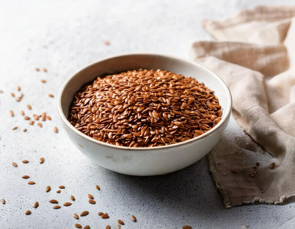 Semi di lino: ottima fonte vegetale di Omega-3 ricchi di acido alfa-linolenico (ALA).