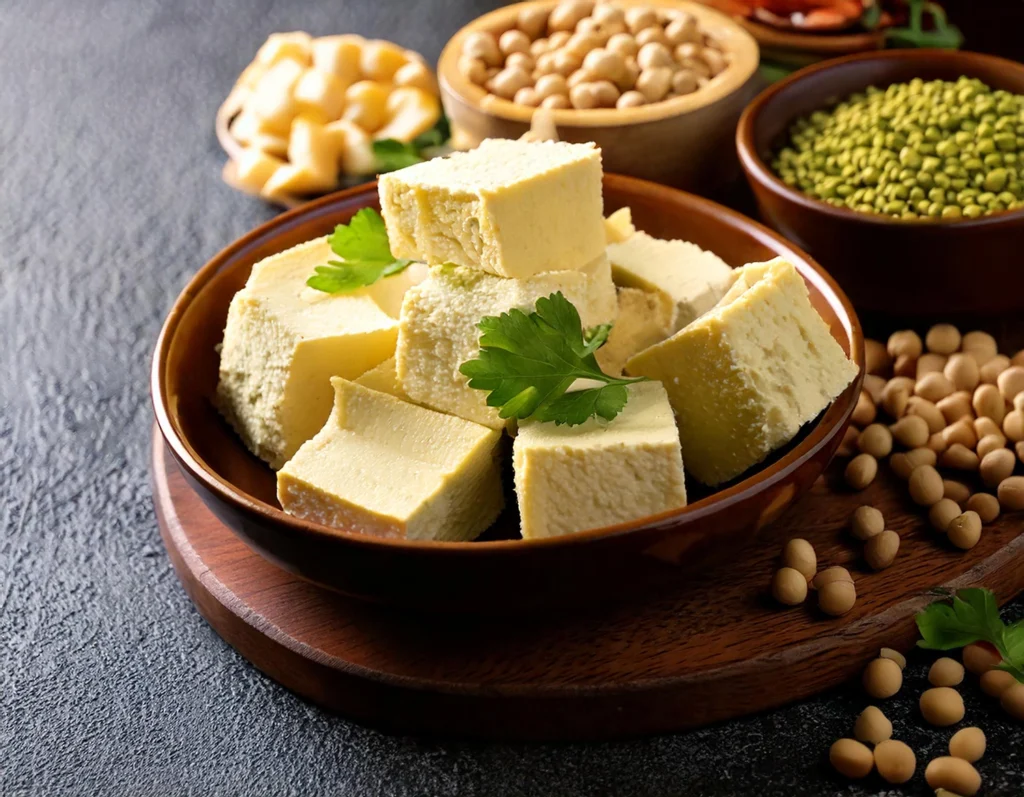 Tofu e altri alimenti a base di soia come alternativa vegetale