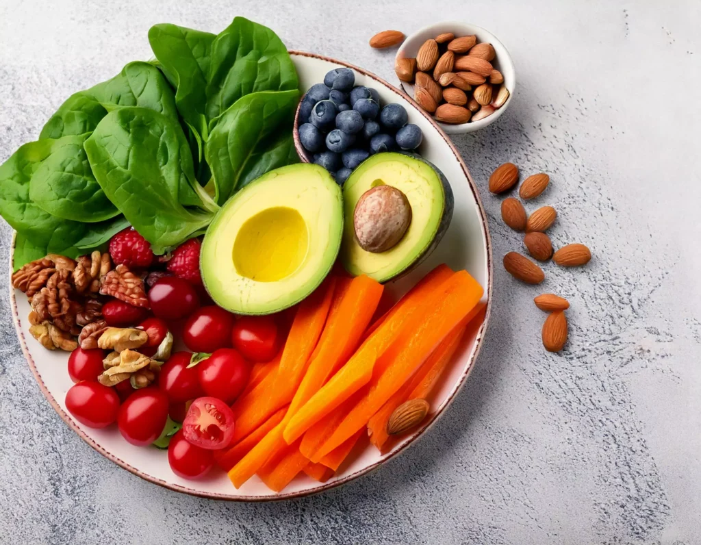 Dieta vegana per la pelle: Varietà di alimenti vegani per una pelle sana e luminosa