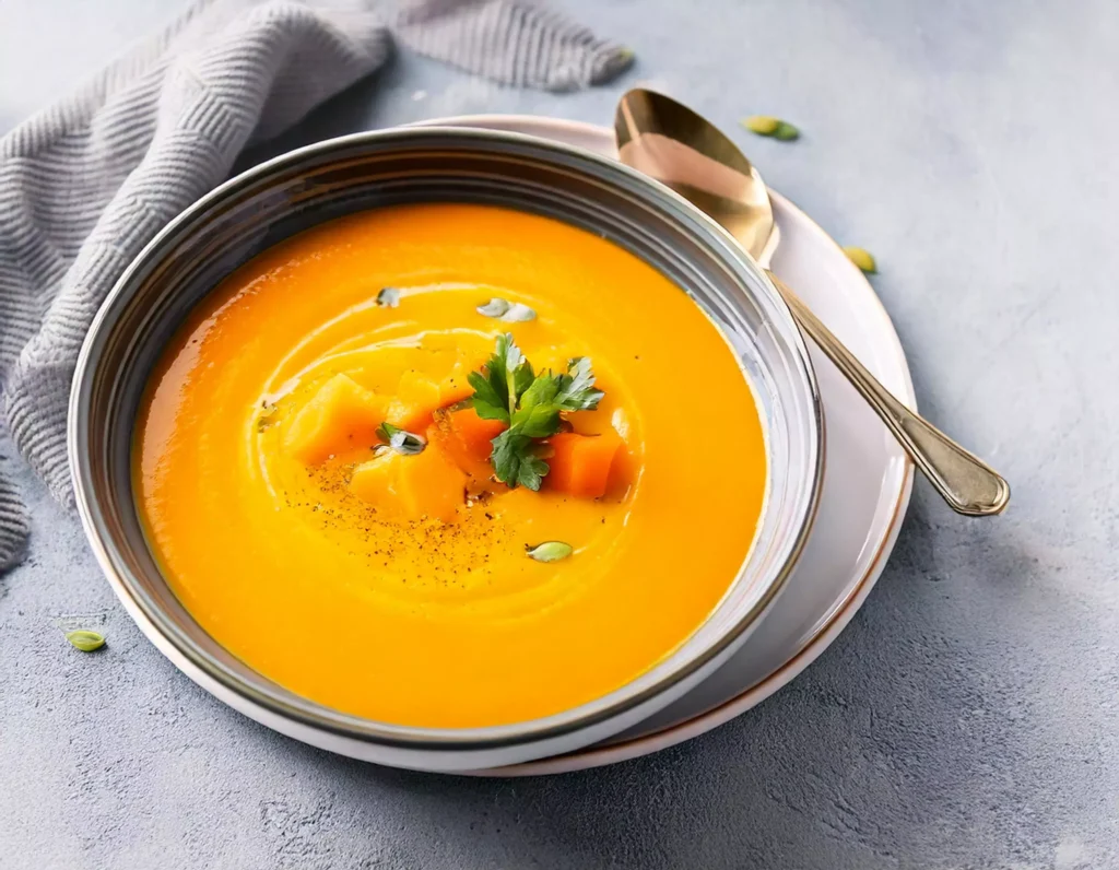Dieta vegana per la pelle: Zuppa di zucca e carote al curry
