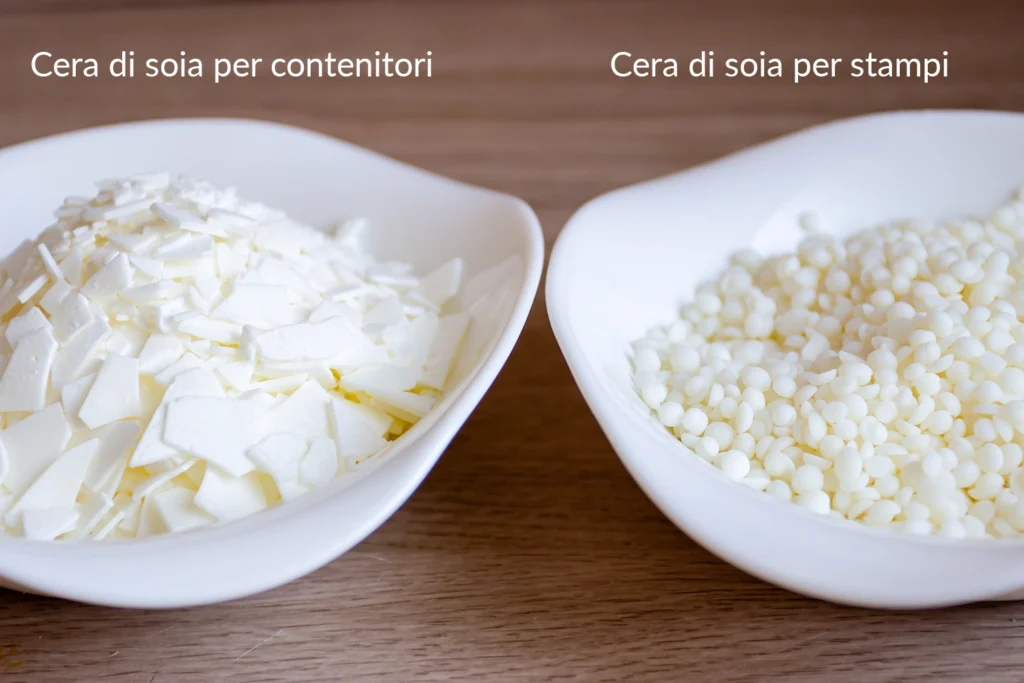 Cera di soia per contenitori vs. cera di soia per stampi