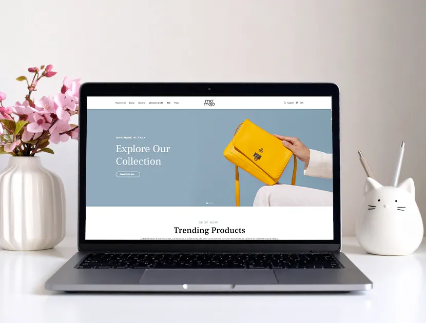 Portfolio lavori di Angelica Parisi: esempi di web design
